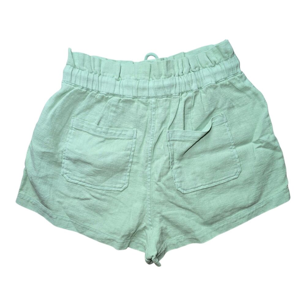 BLANK NYC Women’s Size Medium Paperbag Waist Twill Shorts Mint Green NWT - Picture 2 of 7